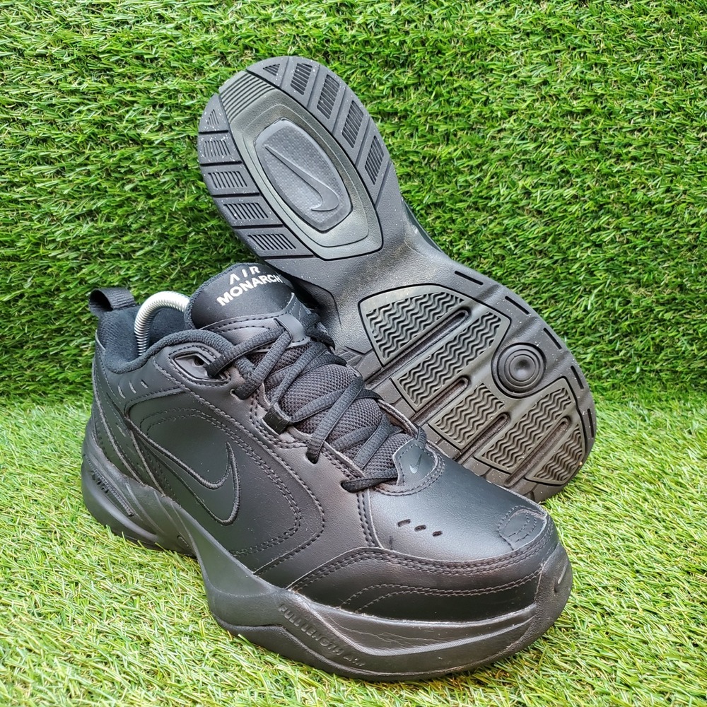 Nike Air Monarch IV SIZE 8 Men's Workout‎ Cross Training Shoes Black